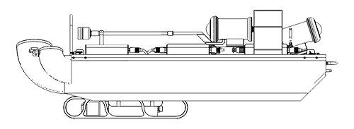 Line drawing of Super MD - Autonomous Sewer and Pipeline Inspection
