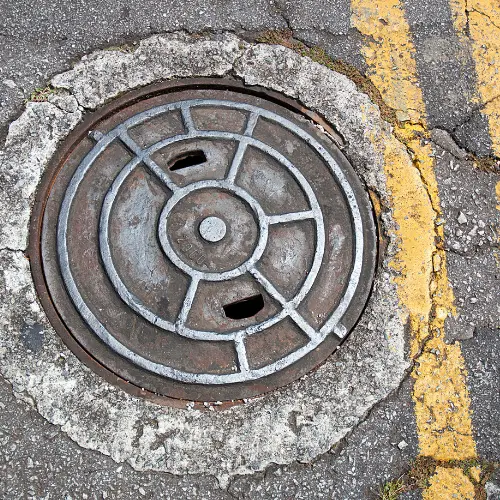 Manhole in a roadway